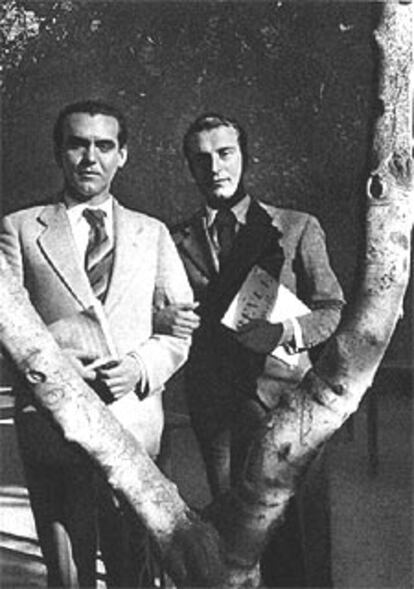 Los poetas Federico García Lorca y Rafael Alberti.