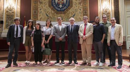 Ponentes y organizadores en el acto de clausura de los Cursos de Verano de la Complutense.