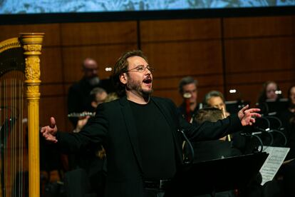 El tenor Israel Lozano en el papel de Don Quijote, en 'El retablo de Maese Pedro'.