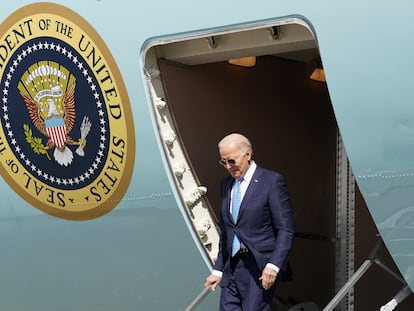 El presidente de Estados Unidos, Joe Biden, llega este martes a Florida.