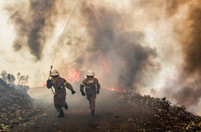 L'incendi es manté actiu en quatre fronts i ha obligat a tallar diverses carreteres de Pedrógão Grande.