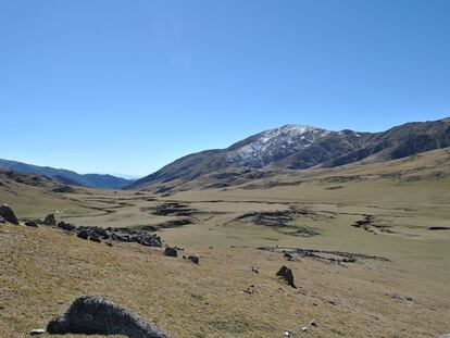 Panoramic of the Valley of La Ciénaga de Tucumán (Argentina).