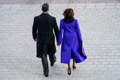 La pareja tras el acto de investidura del pasado miércoles.