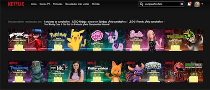 Cumpleaños feliz en Netflix