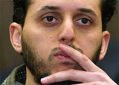 Mounir El Motasadeq, en una foto de archivo de febrero de 2003 durante el juicio que se siguió contra él en Hamburgo.