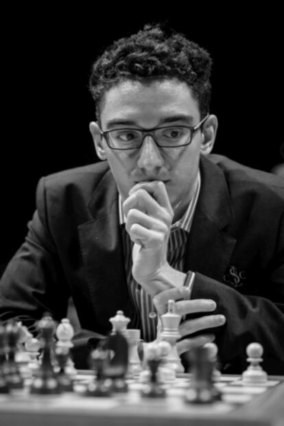 Fabiano Caruana, durante la 5ª ronda del torneo