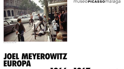 Cartel de la muestra 'Joel Meyerowitz. Europa 1966-1967'.