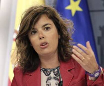 La vicepresidenta del Gobierno, Soraya Sáenz de Santamaría. EFE/Archivo