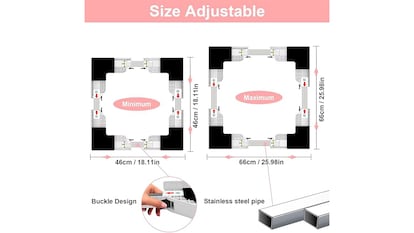 Kit para apilar electrodomésticos sobre fondo blanco.