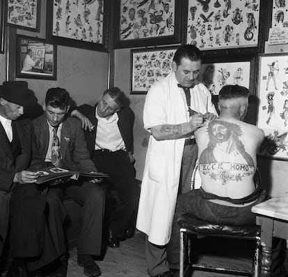 Tatuaje en Bristol en 1954