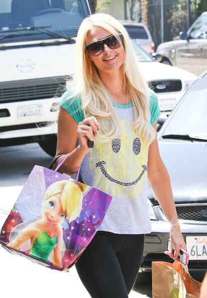 Paris hilton leaving Hair salon in West Hollywood