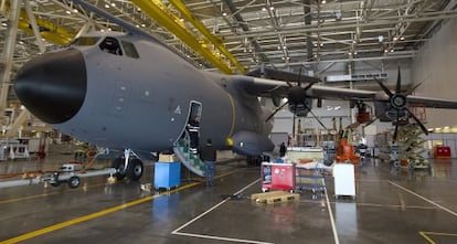 Interior de las instalaciones de Airbus Military en Sevilla.