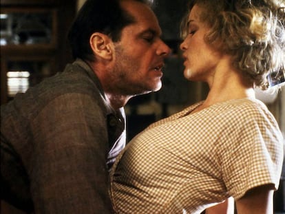 Los actores Jack Nicholson y Jessica Lange, en 'El cartero siempre llama dos veces' (1981).