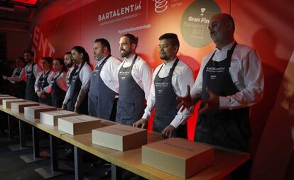 Finalistas del concurso Bartalent 2017 en el Basque Culinary Center.