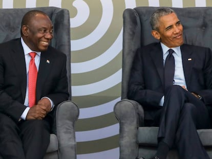 Obama à frente da comemoração do centenário de Nelson Mandela