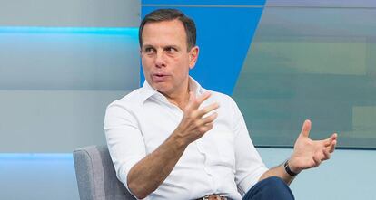 Jo&atilde;o Doria, nesta quarta-feira durante a entrevista. 