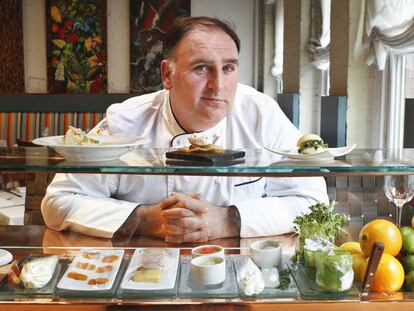 José Andrés, embajador de la cocina española en EE UU, en su restaurante Minibar.