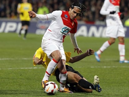 Falcao, en el instante de su lesión.