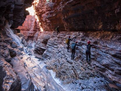 La garganta Gorge en el parque nacional Karijini, en la región australiana de Pilbara.