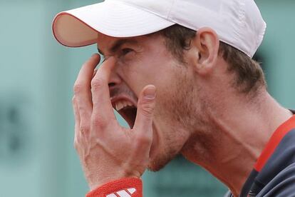 Gesto de rabia de Andy Murray