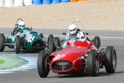 Tres de los bólidos que estarán el fin de semana en el Circuito del Jarama