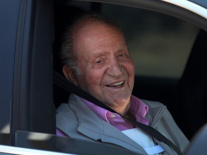 Emeritus king Juan Carlos I after medical treatment in August 2019.