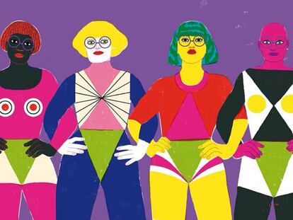 La ola morada también tomó las redes sociales gracias a las ilustradoras.