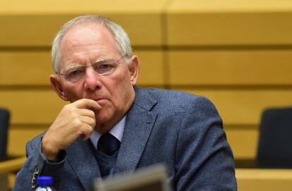 El ministro de Finanzas alemán, Wolfgang Schauble, el 22 de junio en Bruselas.