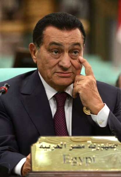 El presidente egipcio, Hosni Mubarak, ayer en La Meca.