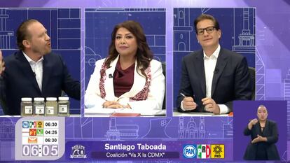 Segundo debate Ciudad de México: Brugada, Taboada y Chertorivski