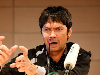 Yunior García Aguilera, este jueves en el Centro Cultural Galileo de Madrid.