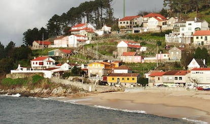 Una playa de Marín (Pontevedra).