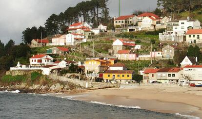 Una playa de Marín (Pontevedra).