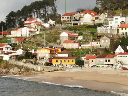 Una playa de Marín (Pontevedra).