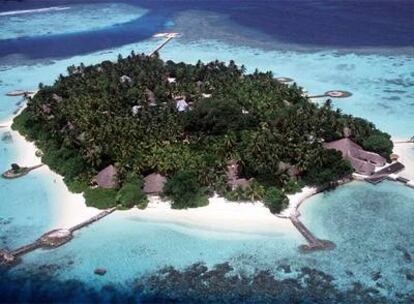 Una de las islas del archipiélago de Maldivas.