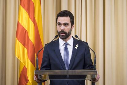 El president del Parlament, Roger Torrent.