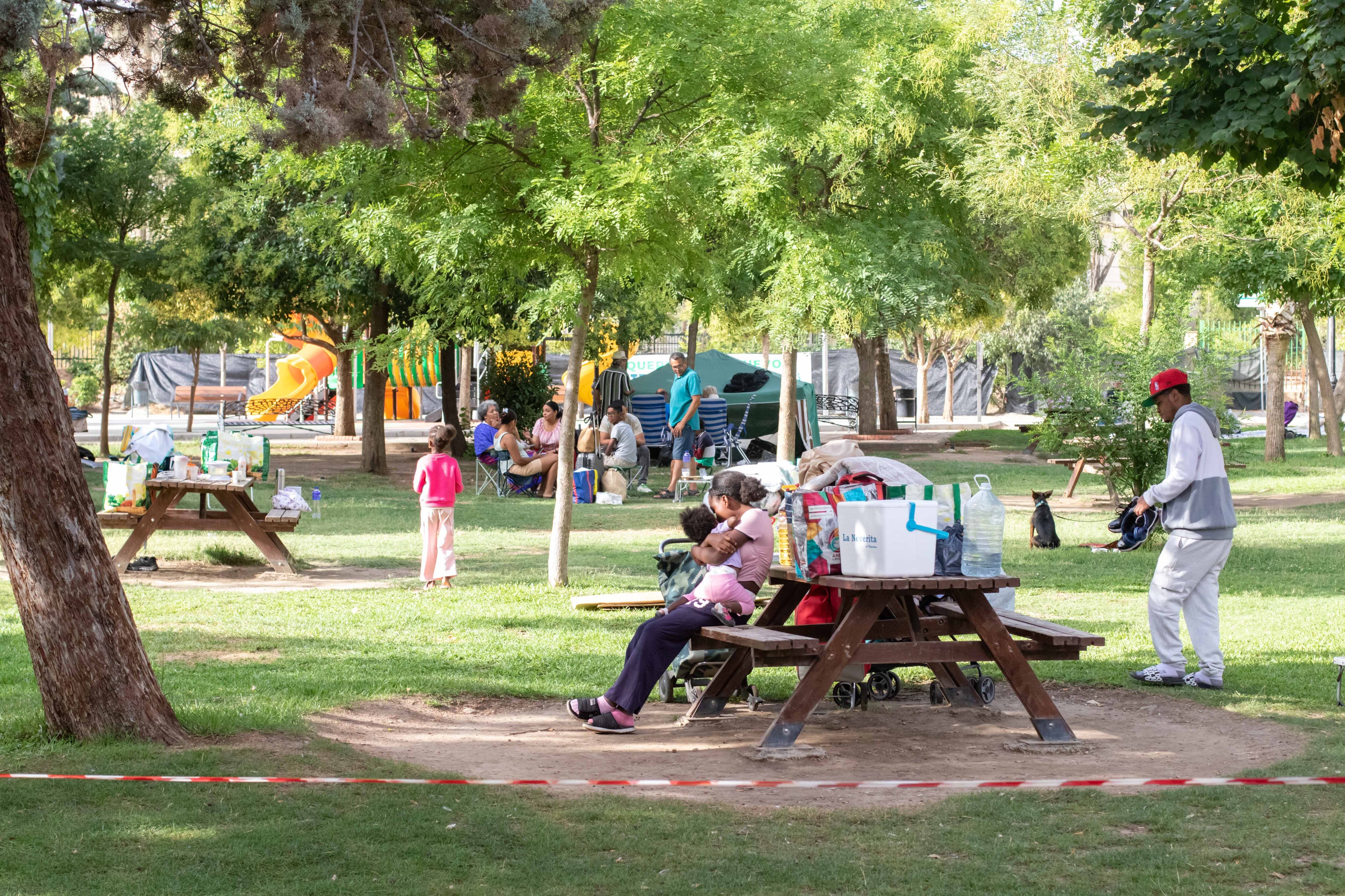 El parque de Armilla en Granada, el miércoles. 