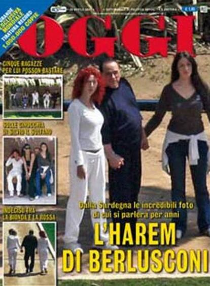 Portada de la revista <i>Oggi</i>.