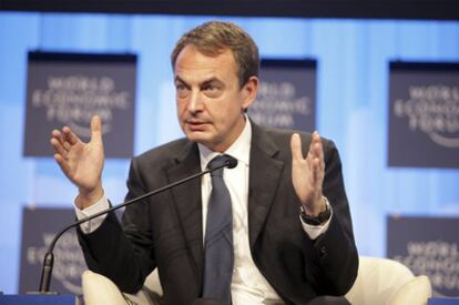 José Luis Rodríguez Zapatero en Davos