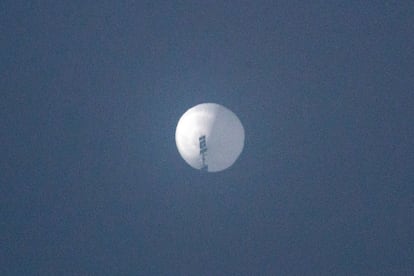 Uno de los globos espías chinos detectados por Estados Unidos.