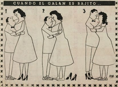 Dibujo-chiste de Rafael Azcona para 'La codorniz'.