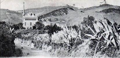 La torre Bellesguard, recién construida, en 1909.