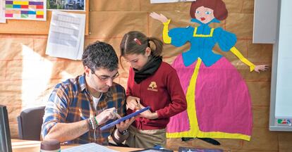 La tecnología está presente en el colegio Santo Domingo, de Algete.