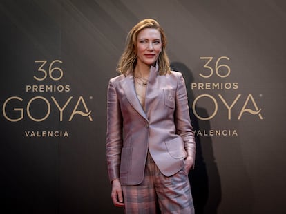 La actriz australiana Cate Blanchett, este sábado en el Palau de les Arts de Valencia.