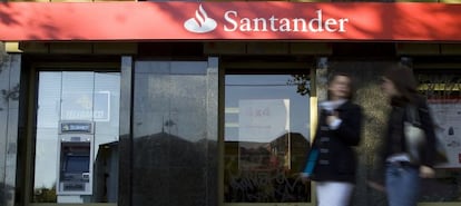 Oficina de Banco Santander en Madrid.