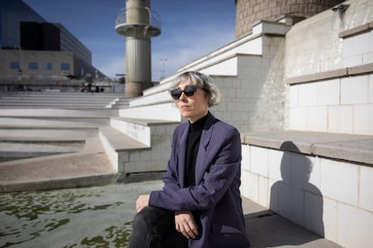 Ingrid Guardiola al Parc de l'Espanya Industrial.