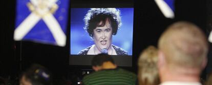 Susan Boyle, durante su última actuación en la televisión británica.