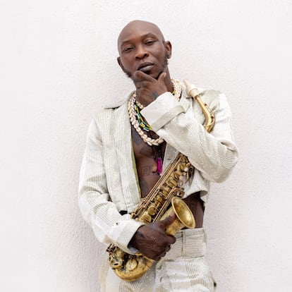 El músico nigeriano Seun Kuti en una imagen promocional.