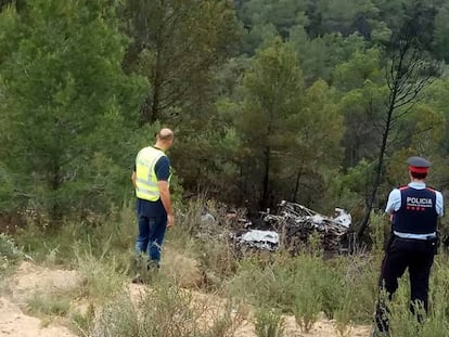 La avioneta accidentada.