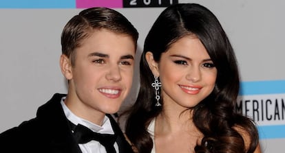 Justin Bieber y Selena Gomez, cuando eran pareja en 2011.